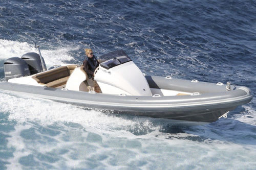 Außenborder-Schlauchboot - Serket 88 - Scorpion RIBS - zweimotorig / halbstarr / mit Mittelkonsole