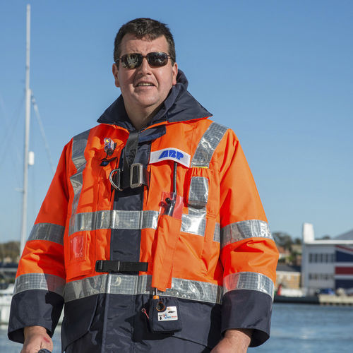 Jacke zur beruflichen Nutzung - Mariner Level 150 - Seasafe Systems Ltd - wasserdicht / atmungsaktiv / mit integrierter selbstaufblasbarer Rettungsweste