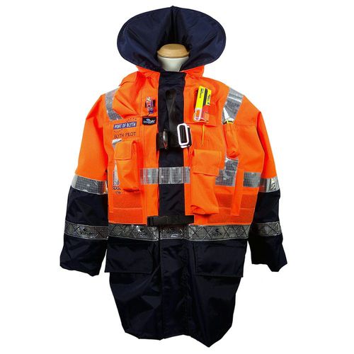 Jacke zur beruflichen Nutzung - TC180 - Seasafe Systems Ltd - wasserdicht / atmungsaktiv / mit integrierter selbstaufblasbarer Rettungsweste