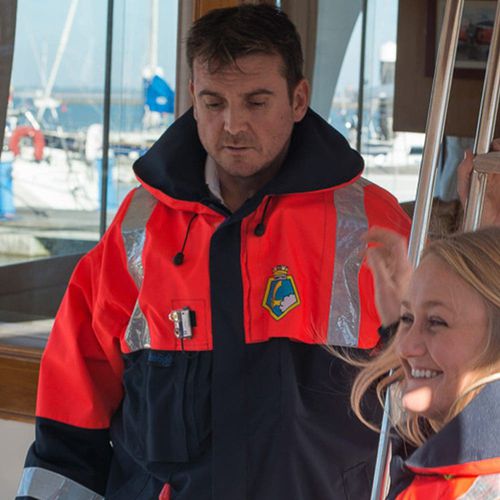 Jacke zur beruflichen Nutzung - Sea Explorer Level 50 - Seasafe Systems Ltd - wasserdicht / atmungsaktiv / mit integrierter selbstaufblasbarer Rettungsweste