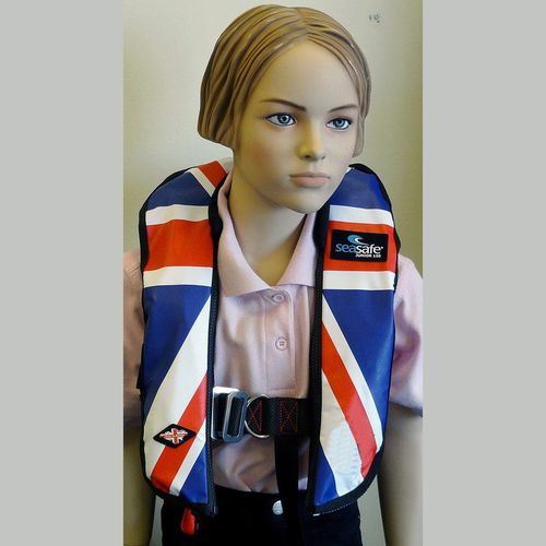 Aufblasbare Rettungsweste - Union Jack - Seasafe Systems Ltd - 150 N / für Kinder / orange