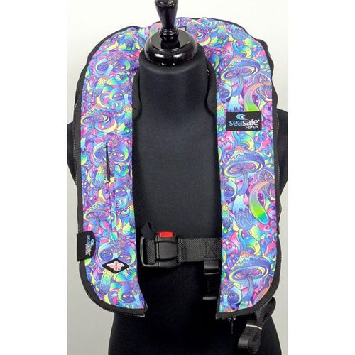 Aufblasbare Rettungsweste - I-Zip – Magic Mushrooms - Seasafe Systems Ltd - 170 N / ISO12402-3 / ISO12401