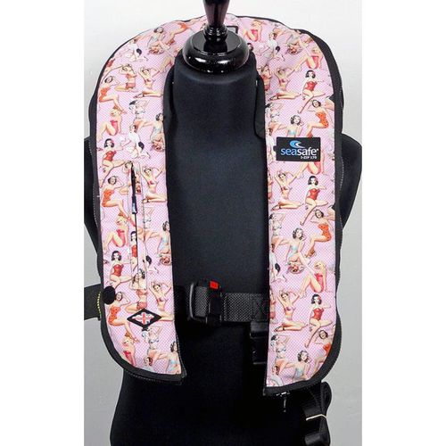 Aufblasbare Rettungsweste - I-Zip – Pin Up Pink - Seasafe Systems Ltd - 170 N / ISO12401 / für Kinder