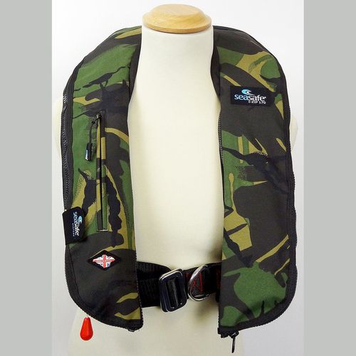 Aufblasbare Rettungsweste - I-Zip – Green Camo - Seasafe Systems Ltd - 170 N / ISO12402-3 / ISO12401