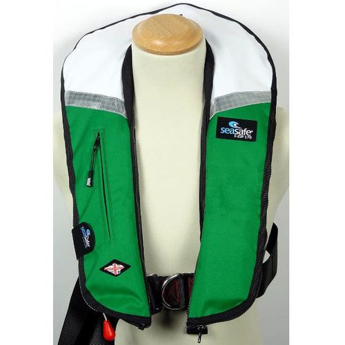 Aufblasbare Rettungsweste - I-Zip – Green & White - Seasafe Systems Ltd - 170 N / ISO12402-3 / ISO12401
