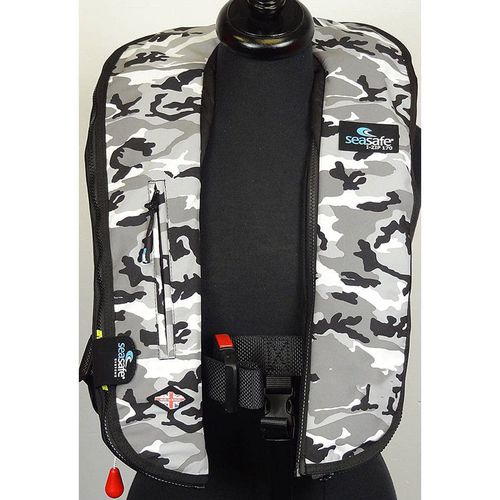 Aufblasbare Rettungsweste - I-Zip – Grey Camo - Seasafe Systems Ltd - 170 N / ISO12402-3 / ISO12401