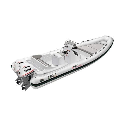 Außenborder-Schlauchboot - D.800  - Selva Marine - Ribs - zweimotorig / halbstarr / mit Mittelkonsole
