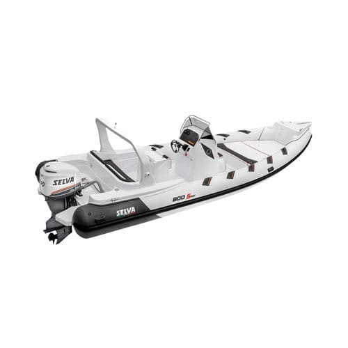 Außenborder-Schlauchboot - D.800 SPECIAL - Selva Marine - Ribs - halbstarr / mit Mittelkonsole / Open