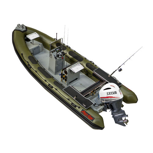 Taucherbasisboot Berufsschiff - 660 PRO - Selva Marine - Ribs - Berufsschiff für Fischerei / Außenborder / Festrumpf