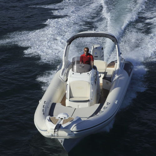 Außenborder-Schlauchboot - Prince 25 - Nuova Jolly - halbstarr / mit Mittelkonsole / Open