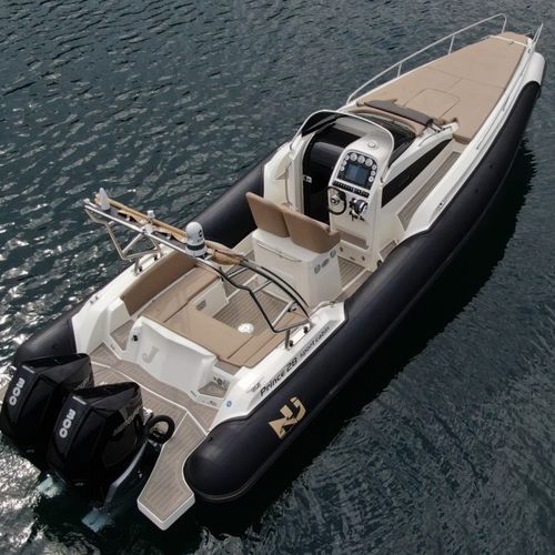 Außenborder-Schlauchboot - Prince 28 - Nuova Jolly - zweimotorig / halbstarr / mit Mittelkonsole