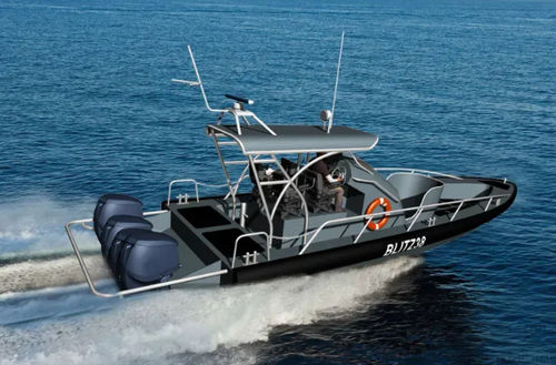 Patrouillenboot Berufsschiff - INTERCEPT 38 - Chantiers Allais - Außenborder / Aluminium