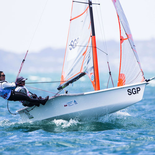 Zweihandjolle - Ovington - Skiff / Regatta / mit einfachem Trapez