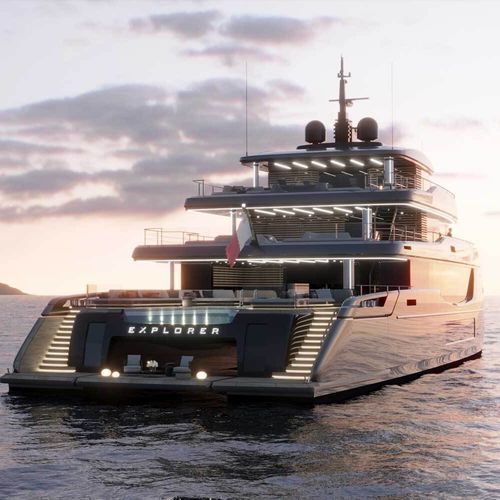 Megayacht für Kreuzfahrten - 50M Sunreef Explorer - Sunreef Yachts - Explorer / Raised Pilothouse / mit Pool