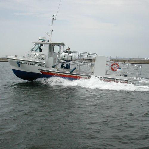Rettungsboot Berufsschiff - DURANCE - Chantier Naval Delavergne - Innenborder / Aluminium / Festrumpf