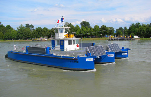 Fähre-Berufsschiff - SALETIO - Chantier Naval Delavergne - Trimaran / Innenborder / Aluminium