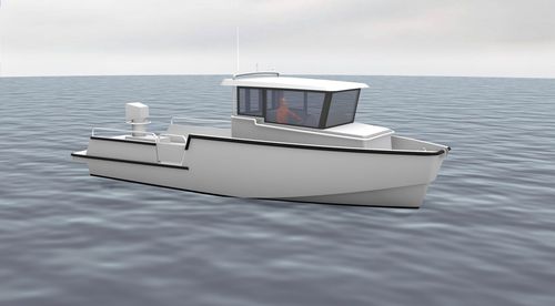 Patrouillenboot Berufsschiff - EXOCET 10 - Chantier Naval Delavergne - Rettungsboot / Taucherbasisboot / Hafenservice-Boot