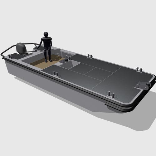 Taucherbasisboot Berufsschiff - PLATE 6.0 - Chantier Naval Delavergne - Hafenservice-Boot / Außenborder