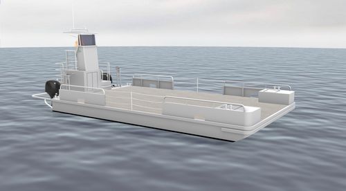 Taucherbasisboot Berufsschiff - PLATE 10.0 - Chantier Naval Delavergne - Hafenservice-Boot / Mehrrümpfer / Außenborder