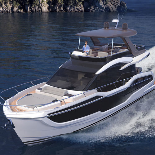 Motoryacht für Kreuzfahrten - 560 FLY - Galeon - Flybridge / 3 Kabinen