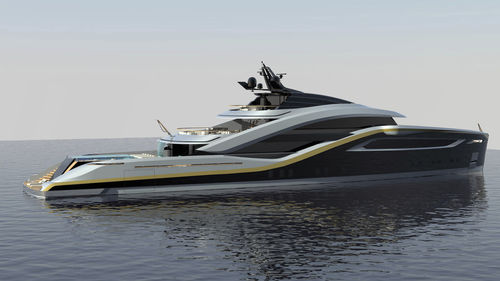 Megayacht für Kreuzfahrten - ARGO 63 - Admiral yachts - Raised Pilothouse / 5 Kabinen / Stahl