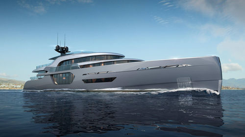 Megayacht für Kreuzfahrten - ENVY 50 - Admiral yachts - Raised Pilothouse / 5 Kabinen / Halbgleiter