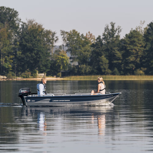 Offenes Boot / Außenborder - SPORTSMAN 400 - Linder - Open / mit Seitenkonsole / Sportfischer