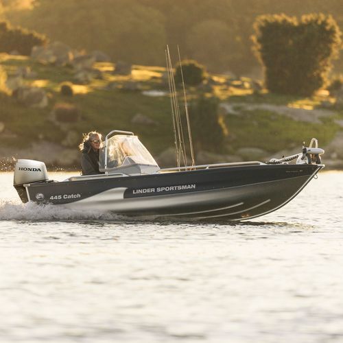 Offenes Boot / Außenborder - SPORTSMAN 445 CATCH - Linder - Open / mit Seitenkonsole / Sportfischer