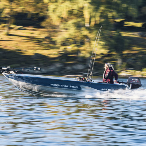 Offenes Boot / Außenborder - SPORTSMAN 445 BASIC - Linder - Open / Sportfischer / für Rettungsmanöver
