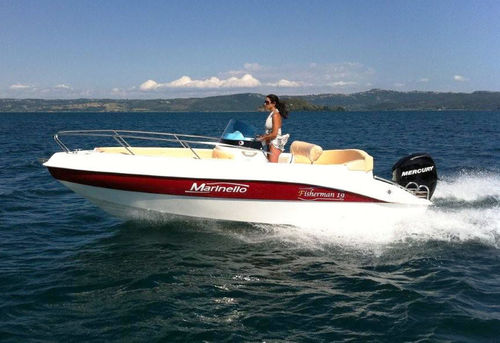 Außenborder-Konsolenboot - Fisherman 19 - Cantiere Nautico Marinello - mit Mittelkonsole / Sportfischer / Glasfaser