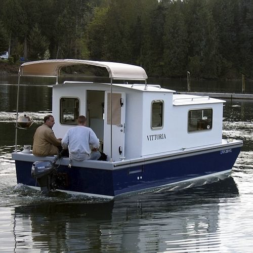 Außenborder-Hausboot - Millie Hill 20 - Devlin - mit Steuerhaus / Kanal