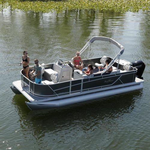 Außenborder-Pontonboot - Geneva Fish - Sunchaser Corp - Open / mit Seitenkonsole / Wasserski