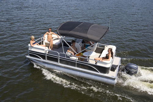 Außenborder-Pontonboot - 816 - Sunchaser Corp - max. 6 Personen