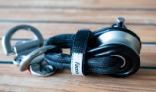 Einzelblock - LB 2-to-1 - Facnor - offen / mit Dyneema® Bandschlinge / für Segelboot