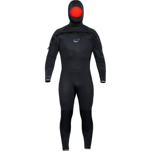 Tauchnassanzug - VELOCITY ULTRA - Bare Divewear - Langarm / einteilig / mit Kopfhaube