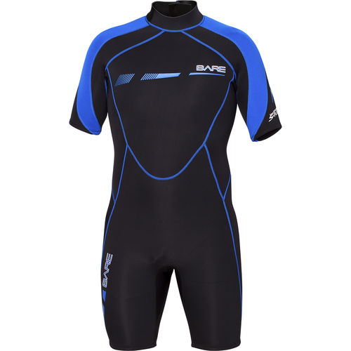 Tauchnassanzug - SPORT S-FLEX  - Bare Divewear - einteilig / Shorty / kurzärmelig