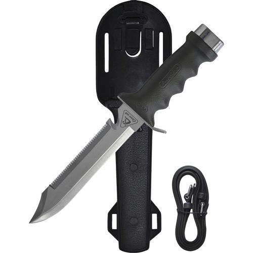 Tauchmesser - Orca - Cressi-Sub - mit doppelter Schneide / Drahtschneider