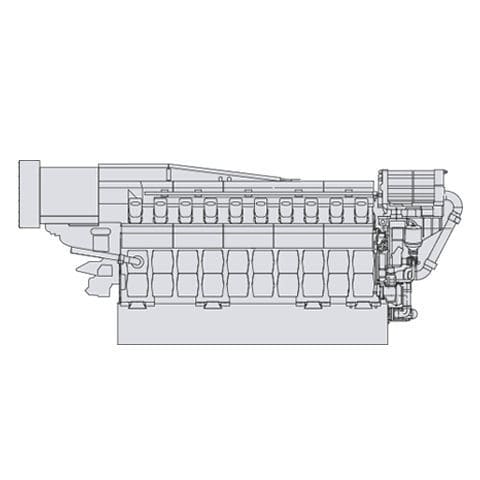 Innenbordmotor - Pielstick PA6B STC - MAN Energy Solutions - Marine - Antrieb / Diesel / für Schiffe