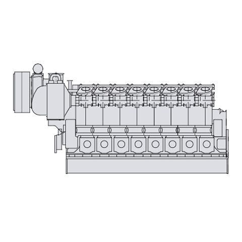 Innenbordmotor - S.E.M.T. Pielstick PC2.6B (DE) - MAN Energy Solutions - Marine - Antrieb / Diesel / elektrisch
