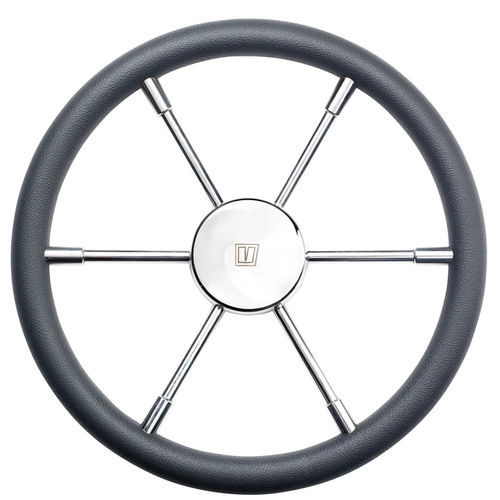 Motorboot-Lenkrad / Edelstahl - PRO series - VETUS - Teakholz / traditionell / 6-Speichen
