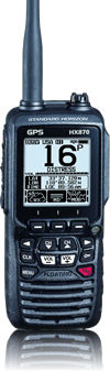 Funkgerät für Marineanwendungen - HX870 - Standard horizon - tragbar / VHF / tauchfest