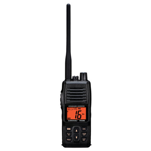 Funkgerät für Marineanwendungen - HX380 - Standard horizon - tragbar / VHF / tauchfest