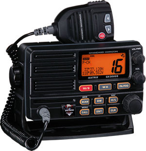 Funkgerät für Boot - GX3000S - Standard horizon - festinstalliert / VHF / tauchfest