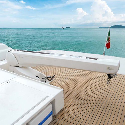 Davit für Yacht - G 423 - Besenzoni SpA - hydraulisch / schwenkbar / Teleskop