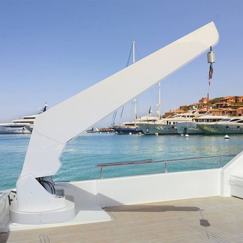 Kran für Schiffe - G 624 - Besenzoni SpA - für Yacht / Deck / Teleskop
