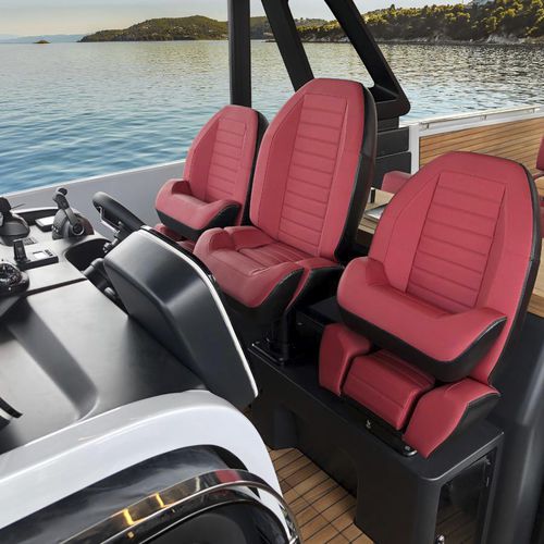 Steuermannsitz - P 465 IKONA - Besenzoni SpA - für Boot / einstellbar / zusammenklappbar