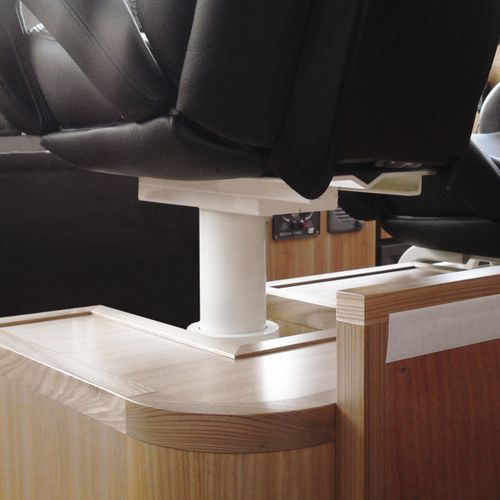 Untergestell für Steuermannstühle für Boot - S 184 - Besenzoni SpA - einstellbar / elektrisch / Metall