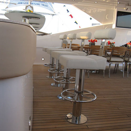 Barhocker für Boot - P 230 - Besenzoni SpA - polierter Edelstahl