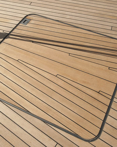 Deckluke für Boot - Rondal - rechteckig / gleitend / bündig