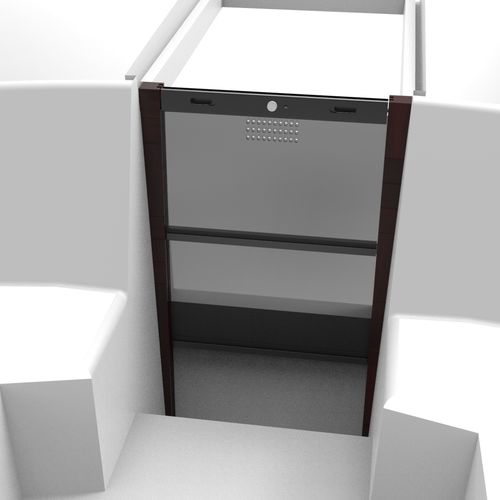 Tür für Yacht - Goiot Systems - Schiebe / Glas / Aluminium
